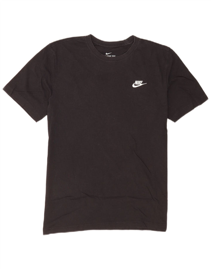 Nike Herren T-Shirt Top Medium Schwarz Baumwolle