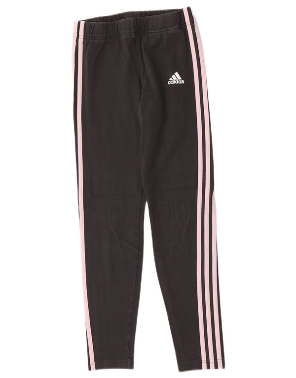 Adidas Mädchen-Leggings, 14–15 Jahre, graue Baumwolle