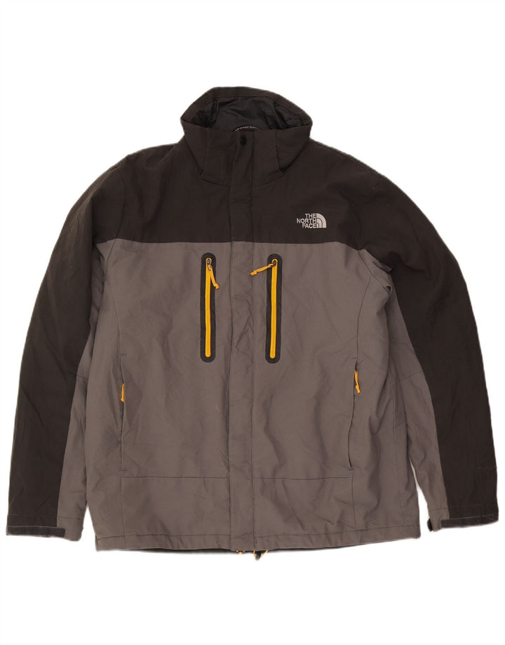 The North Face Herren-Windbreaker-Jacke, UK 40, großes graues Polyester