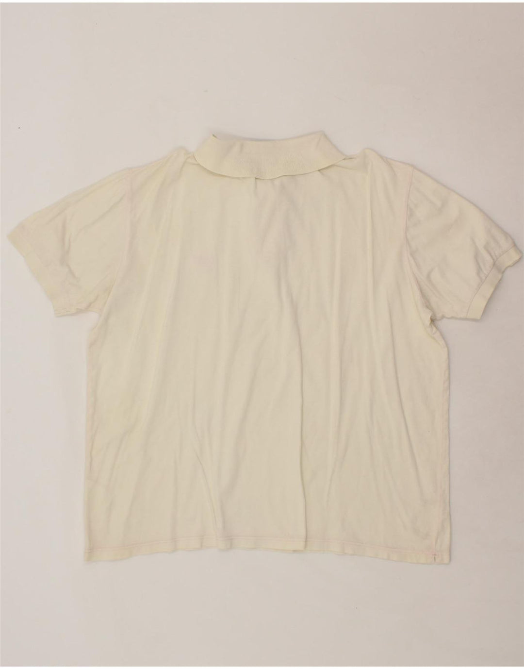 SERGIO TACCHINI Mens Polo Shirt Large Off White Vintage Sergio Tacchini and Second-Hand Sergio Tacchini from Messina Hembry 