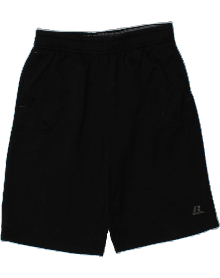 RUSSELL ATHLETIC Boys Sport Shorts 14-15 Years Large Black Polyester Vintage Russell Athletic and Second-Hand Russell Athletic from Messina Hembry 