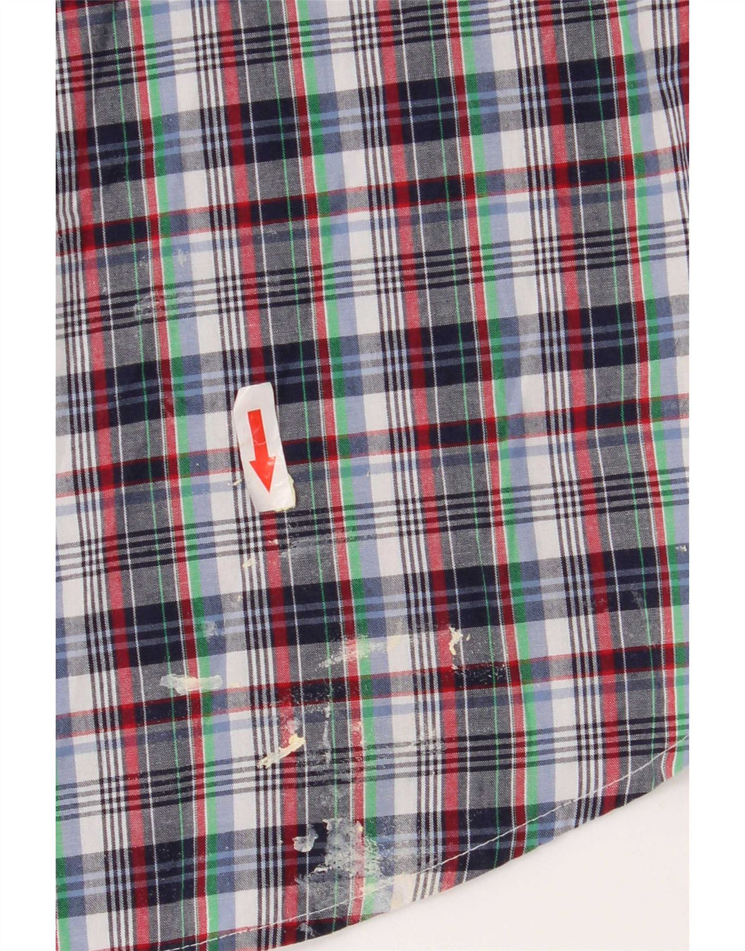 Chaps Herren-Hemd, pflegeleicht, kurzärmelig, 2XL, mehrfarbig, kariert, Baumwolle
