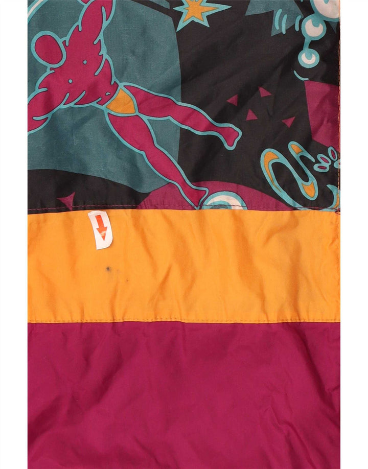 J Jeantex Herren-Regenmantel mit Kapuze, UK 40, groß, mehrfarbig, geometrisch