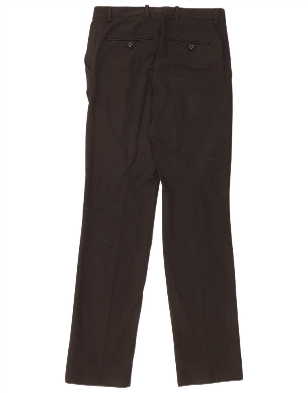Gerade Anzughose für Herren von Zara, EU 38, Größe S, W30, L35, Schwarz, Polyester