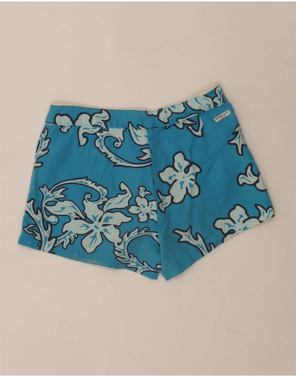 Murphy & Nye Damen Badeshorts W29 Mittelblaue Baumwolle mit Blumenmuster