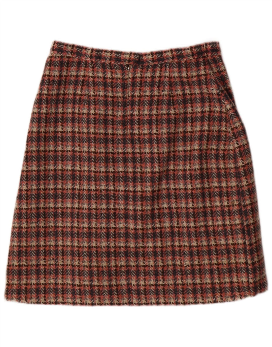 Vintage Damen A-Linienrock EU 38 Medium W28 Pink Houndstooth