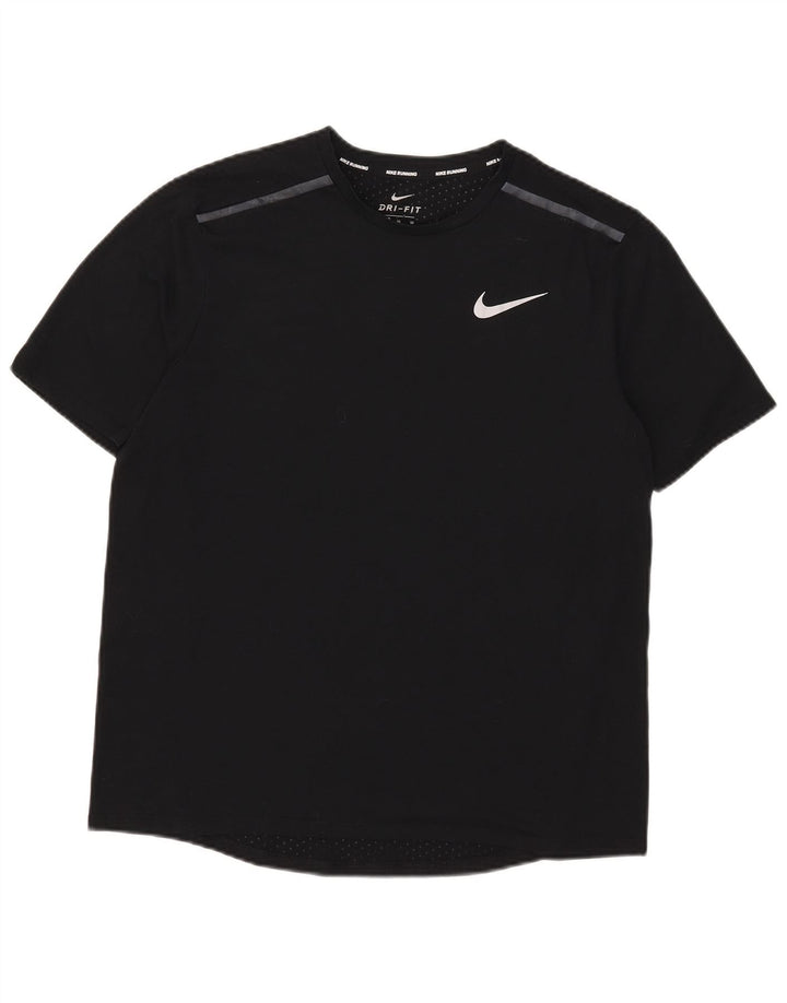 Nike Damen Dri Fit T-Shirt Top UK 18 XL Schwarz Polyester