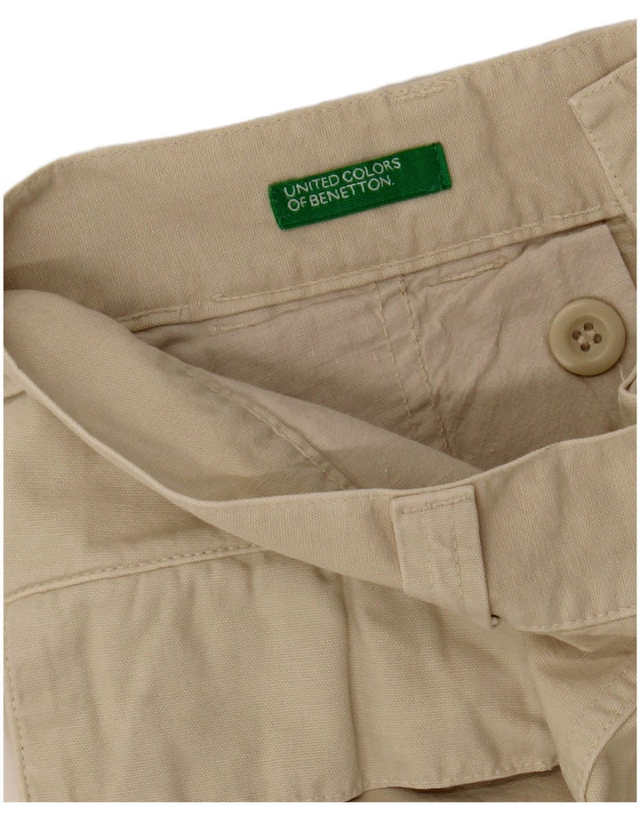 BENETTON Herren Cargoshorts W30 Mittelbeige