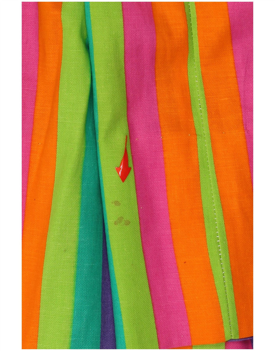 VINTAGE Womens A-Line Skirt W24 XS Multicoloured Striped