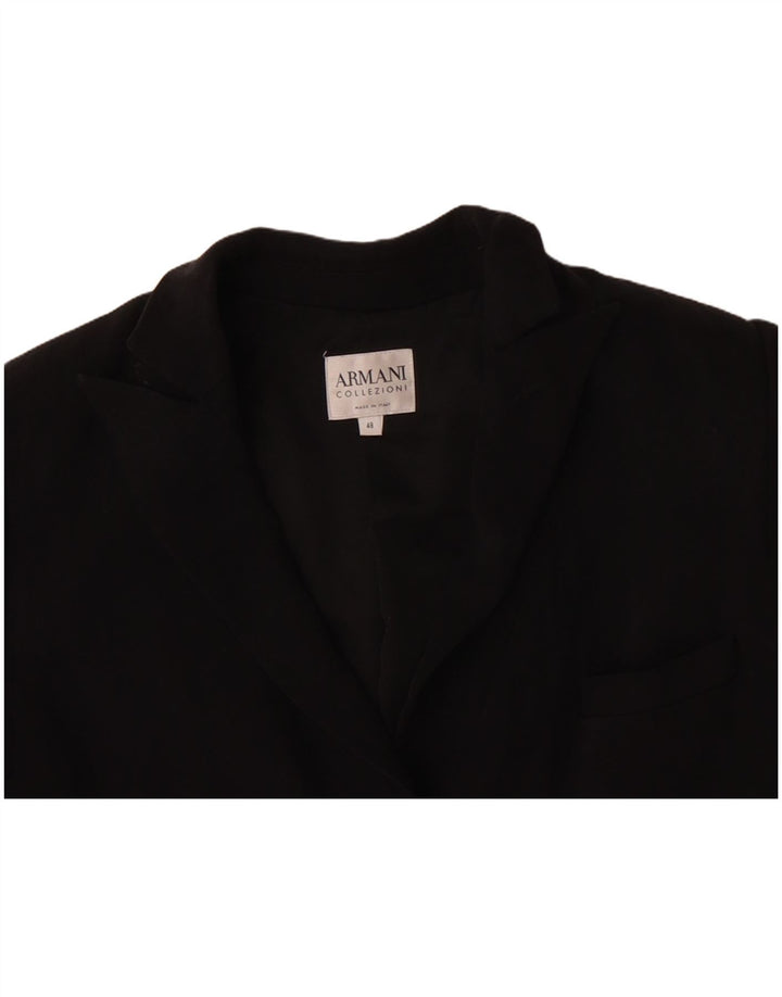 ARMANI COLLEZIONI Damen 3-Knopf-Blazerjacke IT 48 XL Schwarz