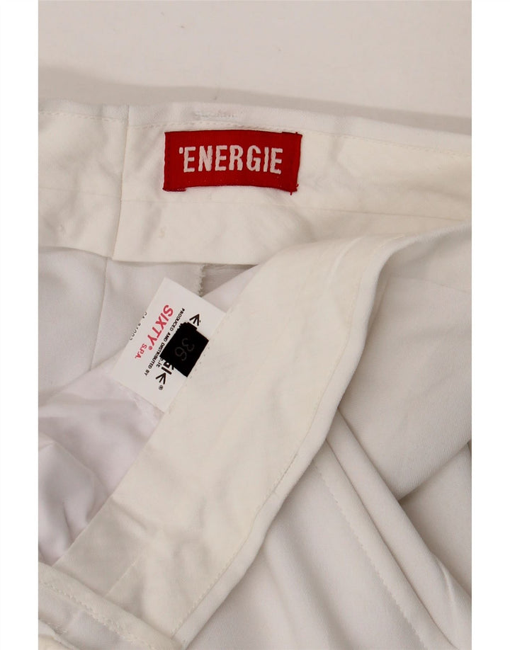 Energie Gerade Herren-Chinohose W36 L34 Weiß Polyester