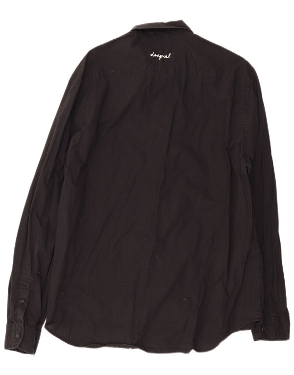 Desigual Herren Graphic Regular Fit Shirt XL Schwarz Baumwolle