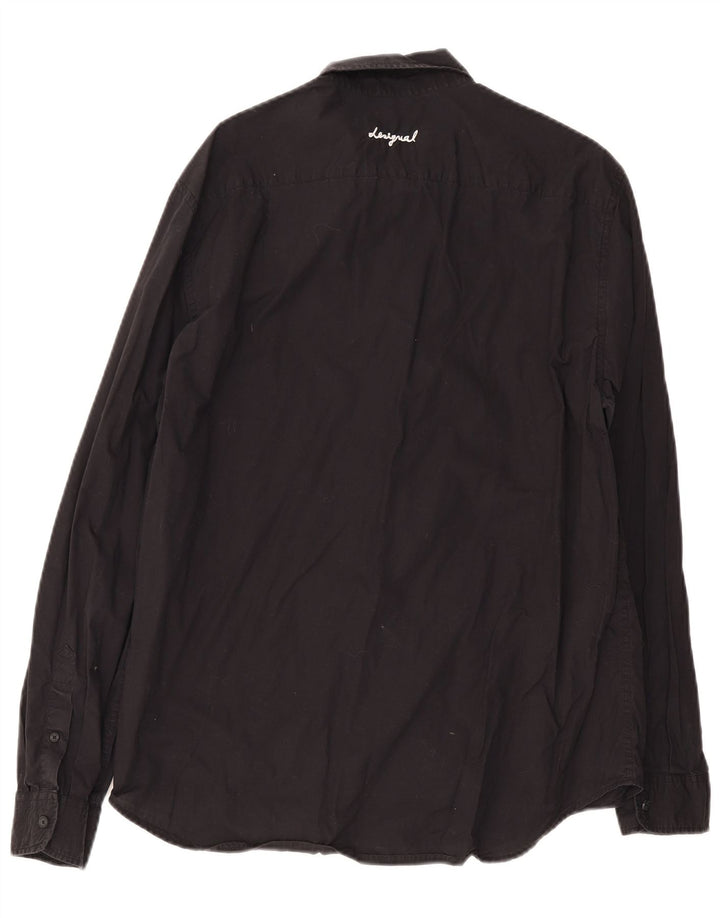 Desigual Herren Graphic Regular Fit Shirt XL Schwarz Baumwolle