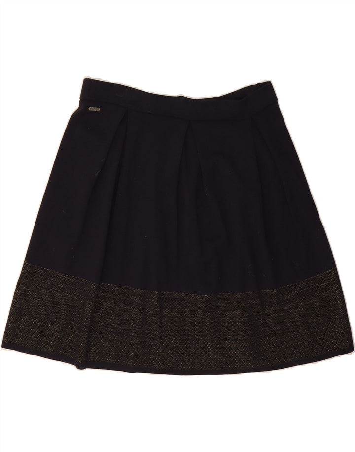 HUGO BOSS Womens A-Line Skirt W32 Large Navy Blue Vintage Hugo Boss and Second-Hand Hugo Boss from Messina Hembry 