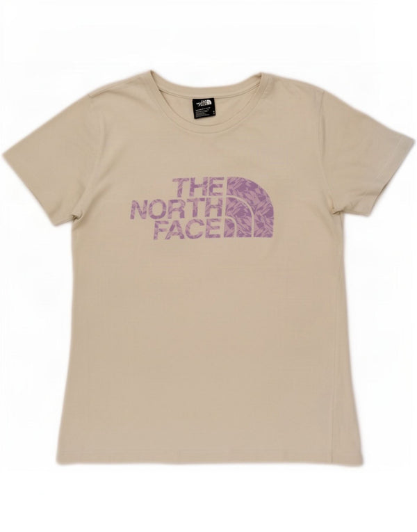 The North Face Womens Graphic T-Shirt Top UK 12 Medium White Cotton