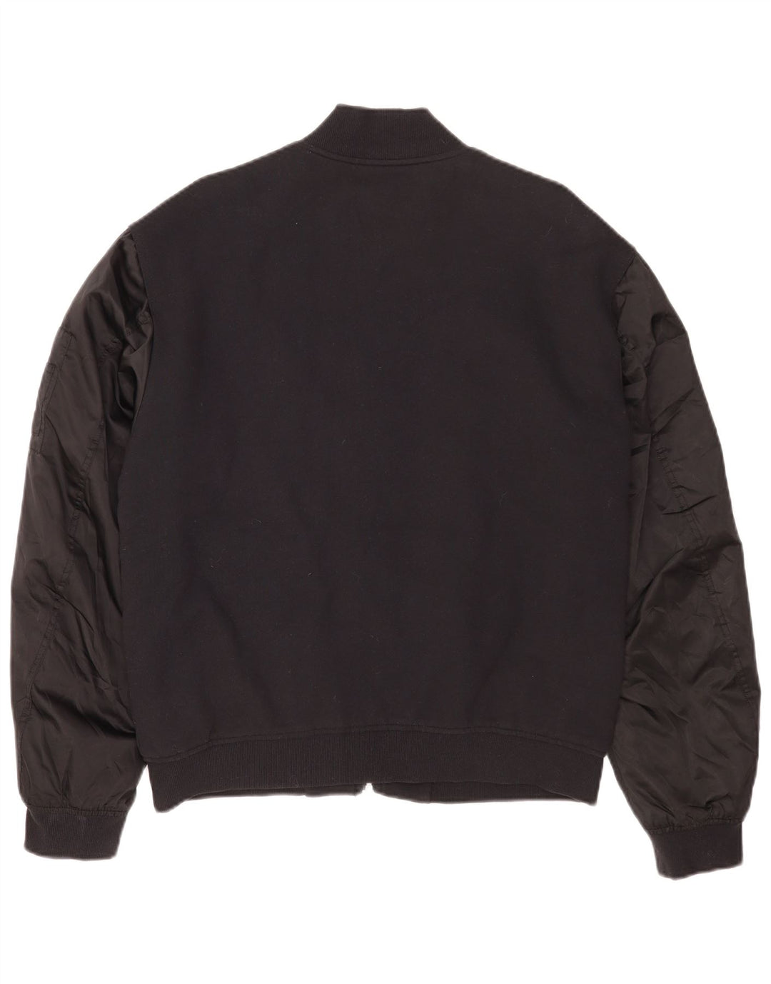 Calvin Klein Jeans Herren Bomberjacke UK 40 Große schwarze Baumwolle