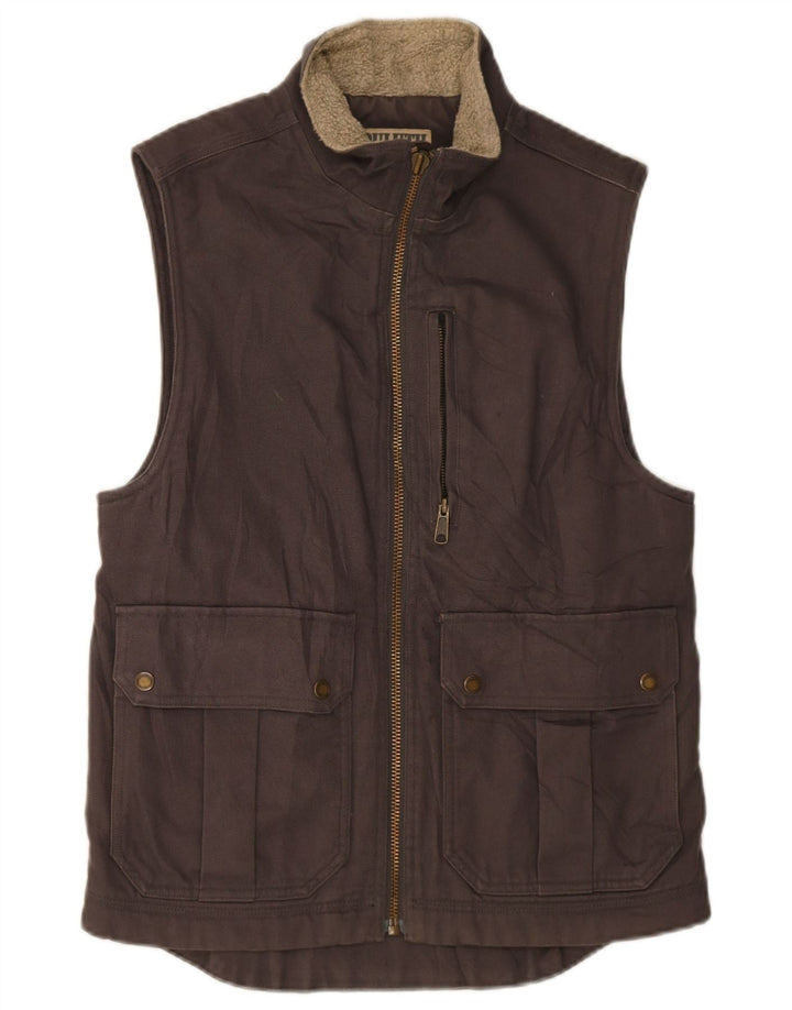 Duluth Trading Herren Utility Gilet UK 36 Small Braun Baumwolle