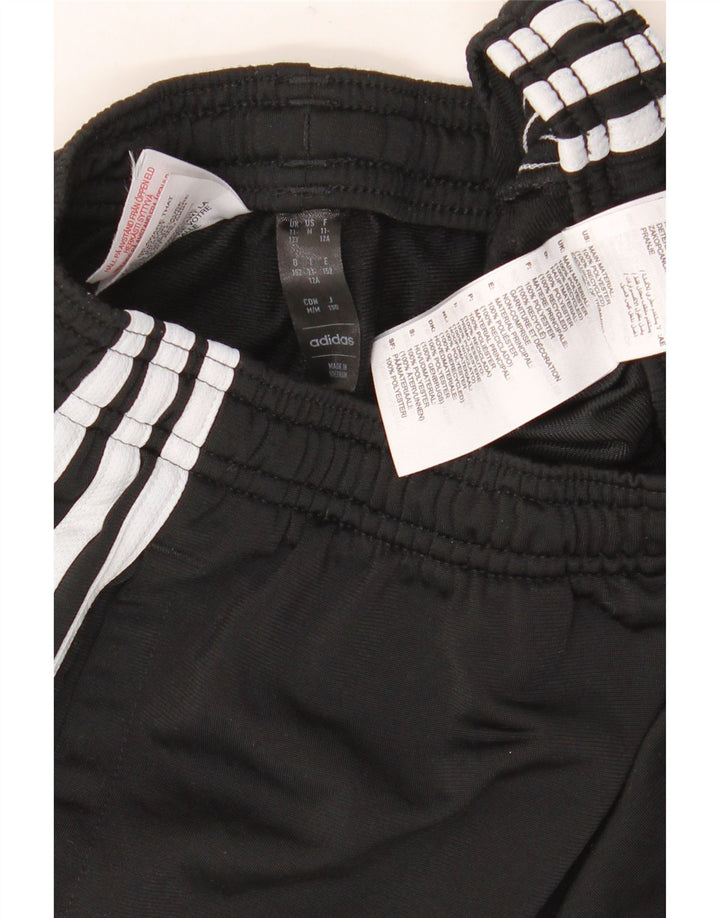 Adidas Trainingshose für Jungen, 11–12 Jahre, schwarzes Polyester