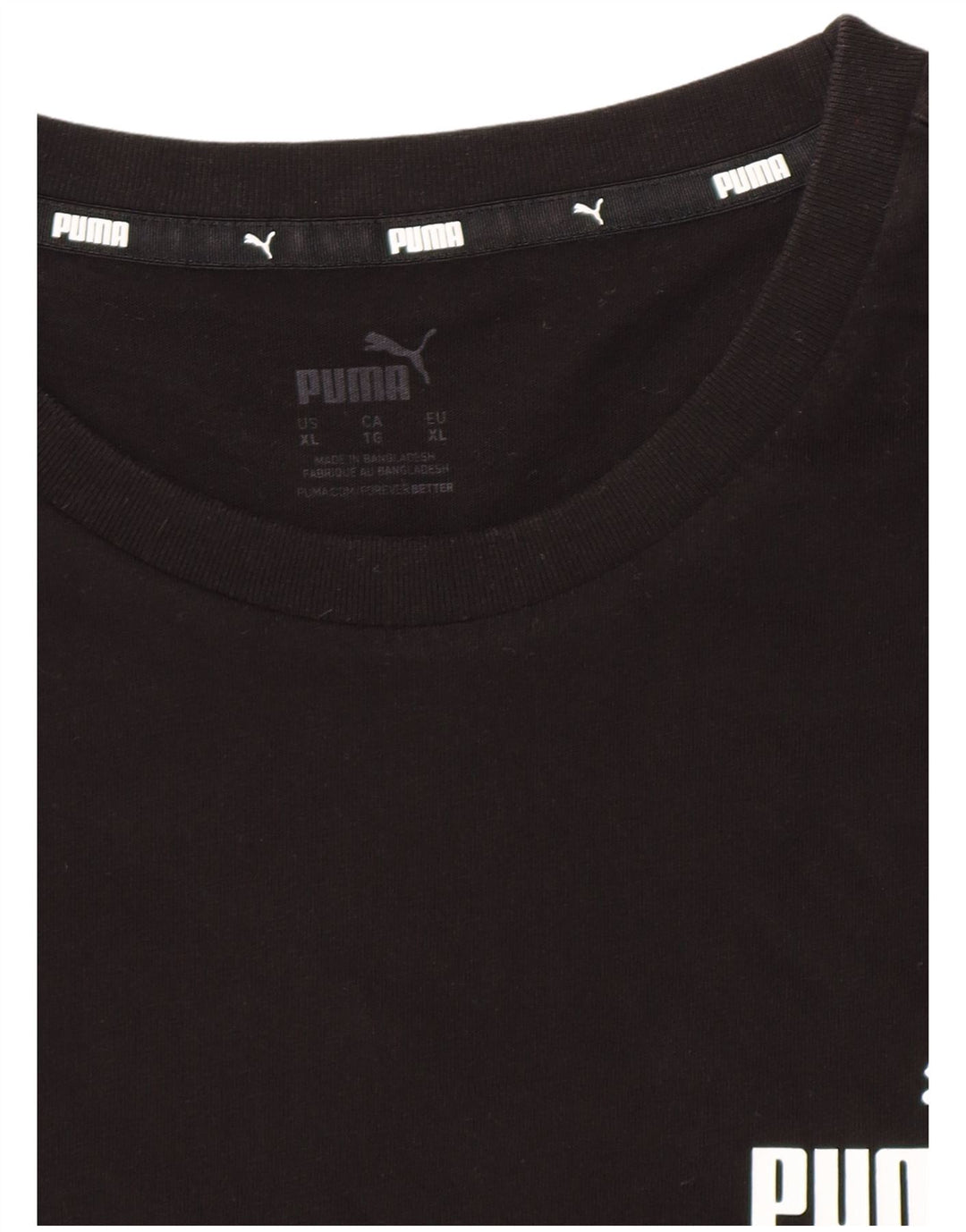 Puma Herren Grafik T-Shirt Top XL Schwarz