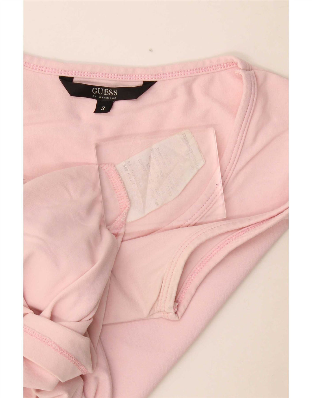 Guess Damen Weste Top US 3 XS Rosa Polyamid