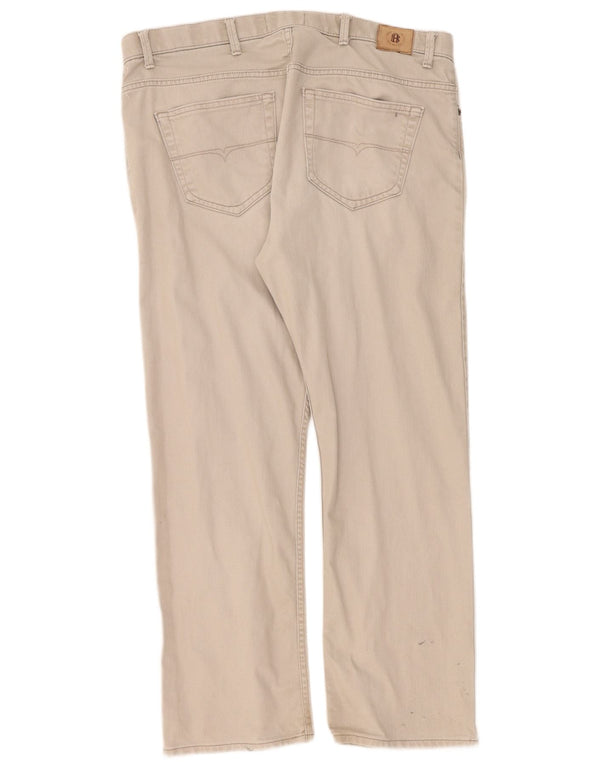 Marks & Spencer Herren Blue Harbor Straight Jeans W40 L31 Graue Baumwolle