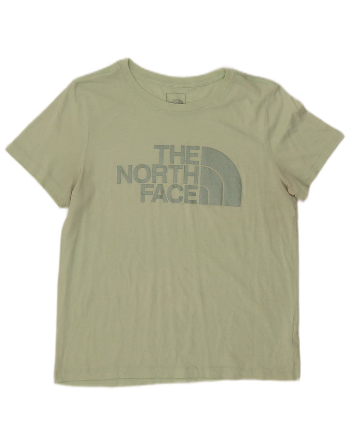THE NORTH FACE Damen Grafik-T-Shirt-Oberteil UK 14 Mittelgrünes Polyester