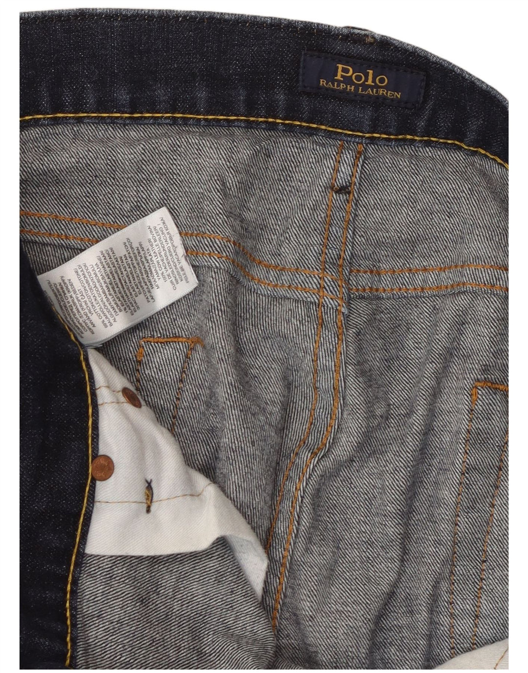 Polo Ralph Lauren Herren Skinny Jeans W36 L32 Marineblau Baumwolle