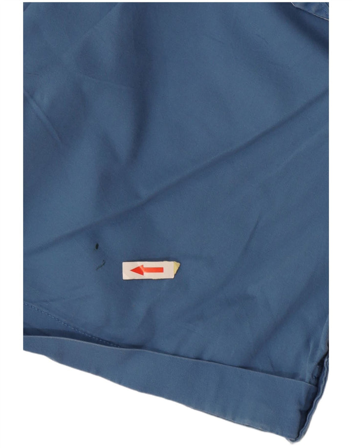 LEE Damen Freizeitshorts US 4 Small W27 Blaue Baumwolle
