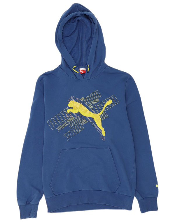 PUMA Herren Graphic Hoodie Pullover Small Blau