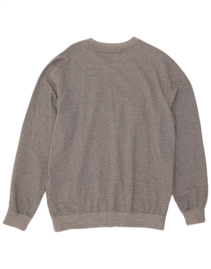 Champion Herren-Sweatshirt, Pullover, 2XL, grau gefleckte Baumwolle