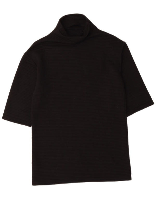 Zara Damen-Top, 3/4-Ärmel, UK-Größe 14, Mittelschwarz, Polyester