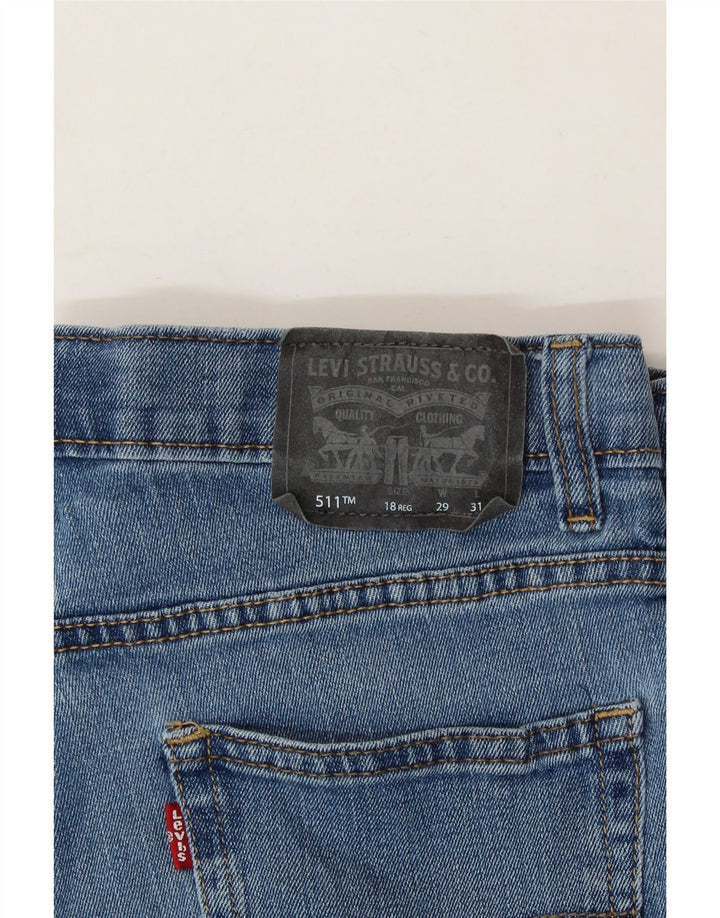 LEVI'S Girls 511 Slim Jeans 15-16 Years W29 L31 Blue Vintage Levi's and Second-Hand Levi's from Messina Hembry 