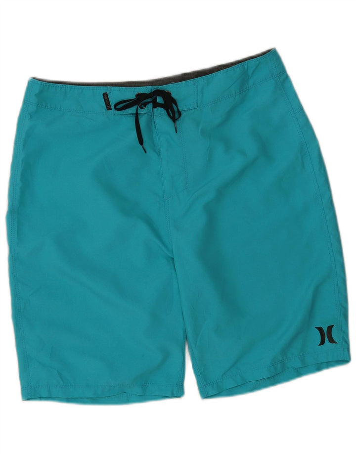 Hurley Herren-Badeshorts aus mittelblauem Polyester