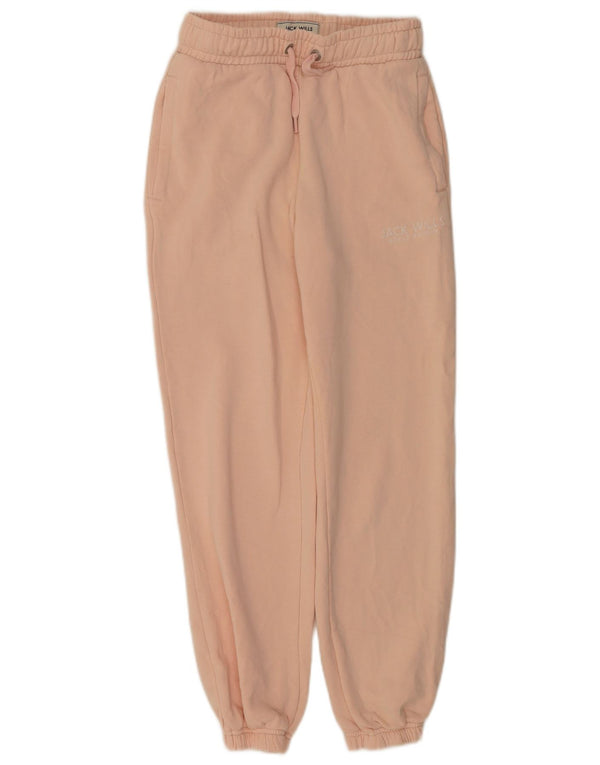 Jack Wills Damen-Trainingshose, Jogginghose, Gr. 6, XS, Rosa, Baumwolle