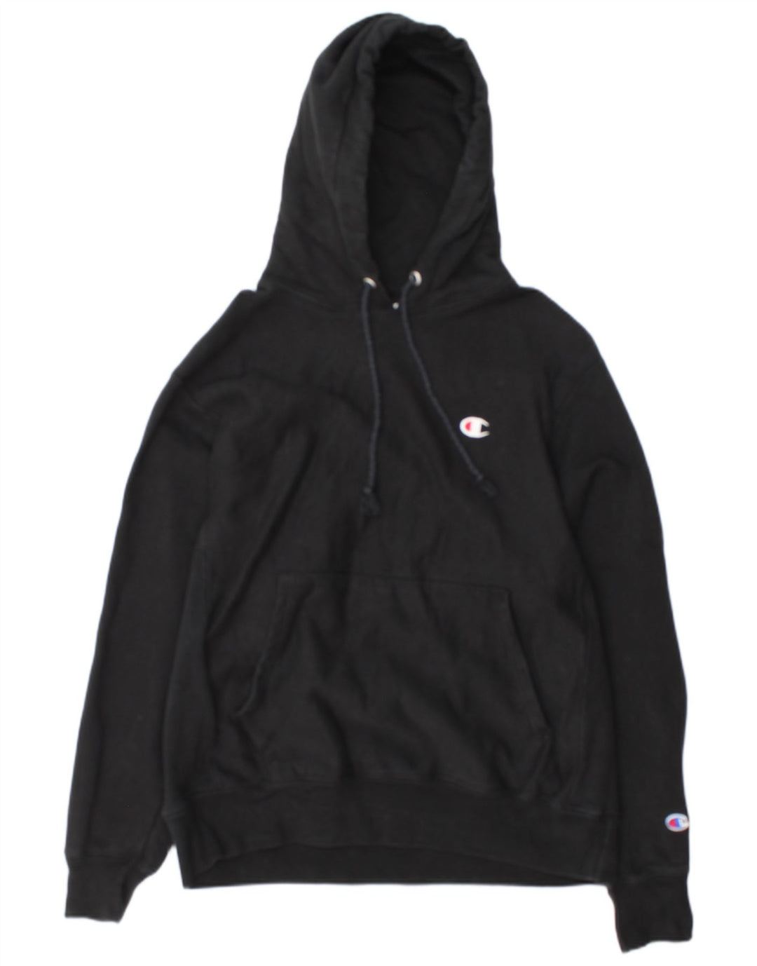 Champion Herren-Kapuzenpullover aus mittelschwarzer Baumwolle