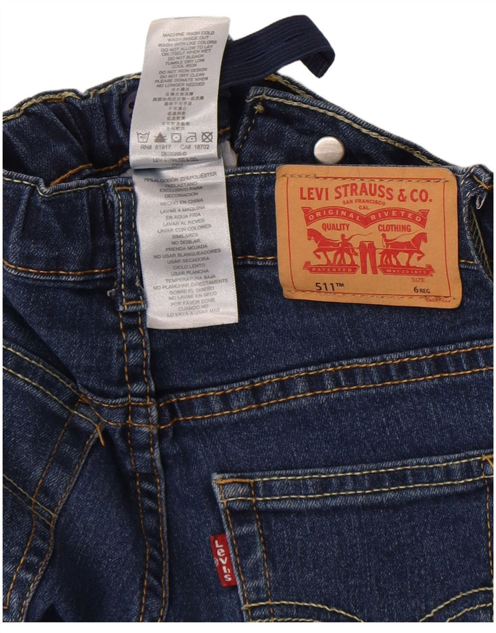 Levi's Jungen 511 Slim Jeans 5–6 Jahre W22 L19 Blaue Baumwolle
