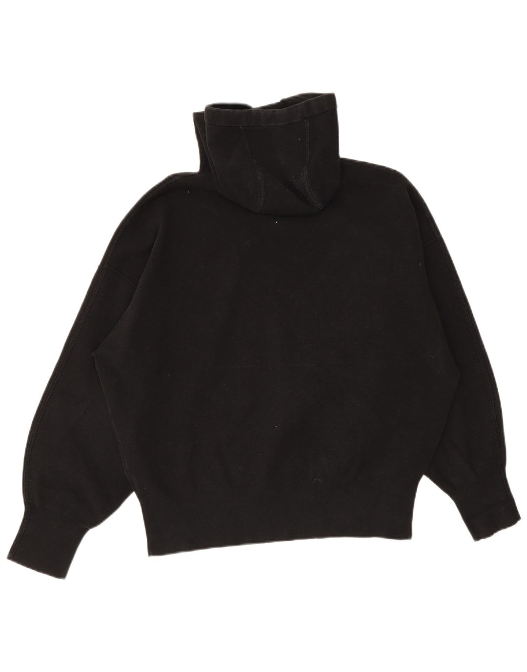 Cos Damen-Pullover, übergroß, mit Kapuze, UK 14, mittelschwarz, Baumwolle