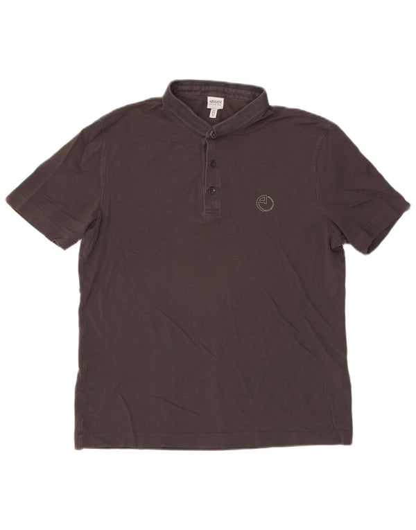 Armani Herren Poloshirt XL Grau Baumwolle