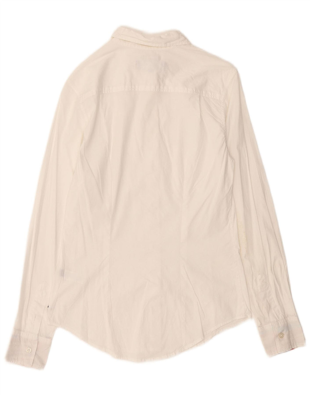 PAUL SMITH Damen BLACK LABEL Hemd IT 40 Small Weiße Baumwolle