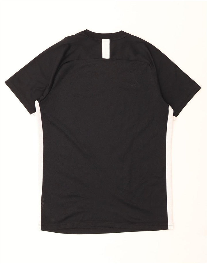 NIKE Herren Dri Fit T-Shirt Top Mittelschwarz Farbblock