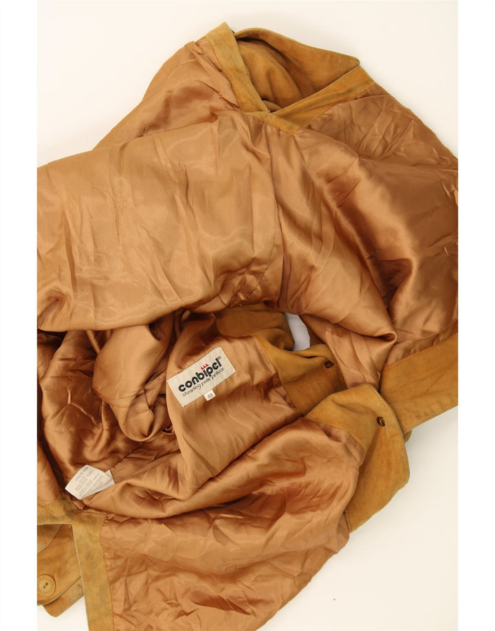CONBIPEL Womens Suede Overcoat IT 48 XL Beige Leather Vintage Conbipel and Second-Hand Conbipel from Messina Hembry 