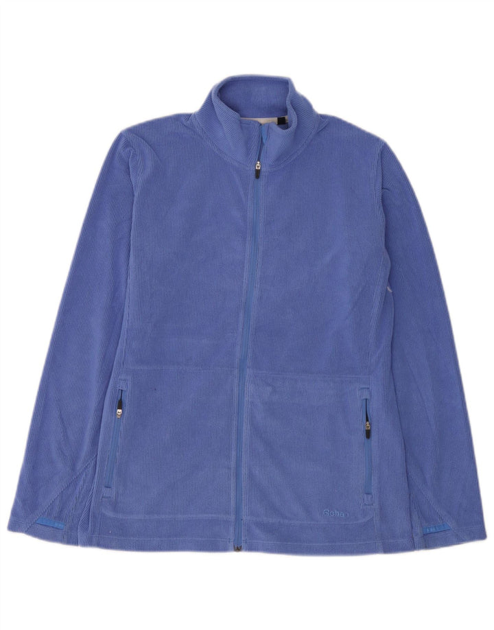 Rohan Womens Übergroße Fleecejacke UK 10 Small Blau Polyester