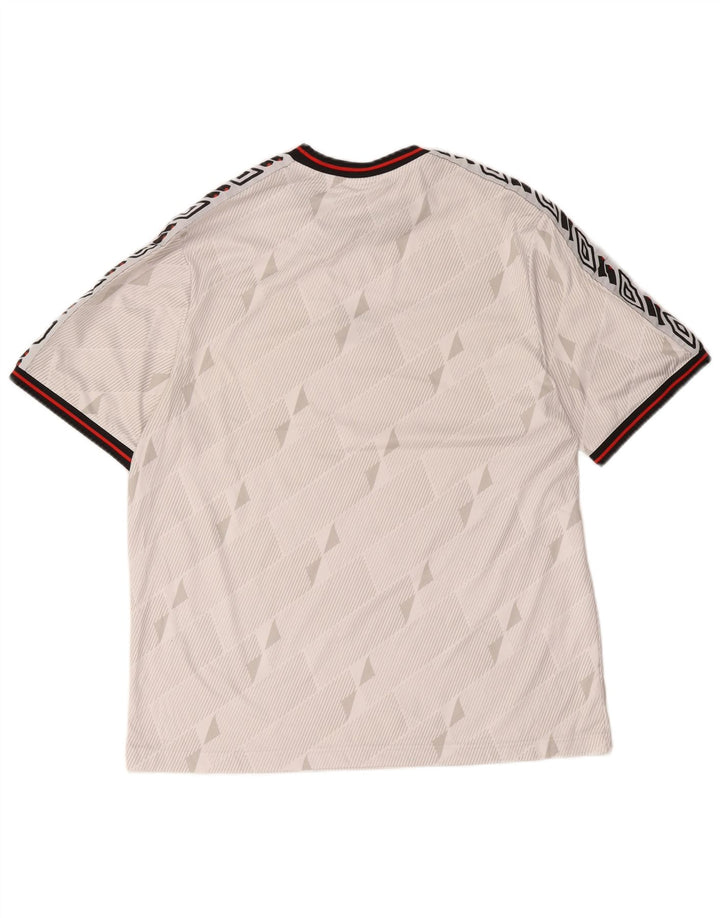 Umbro Herren-T-Shirt mit Grafik, groß, weiß, geometrisch