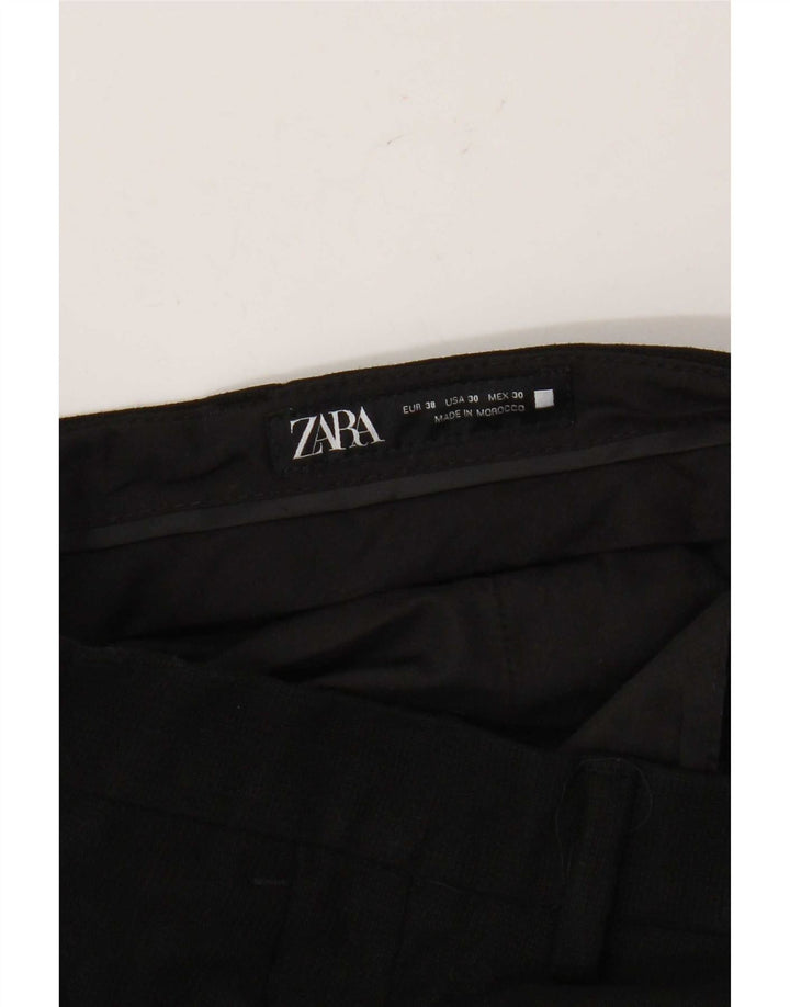 Gerade Capri-Hose für Herren von Zara, EU 38, Größe S, W30, L20, Schwarz