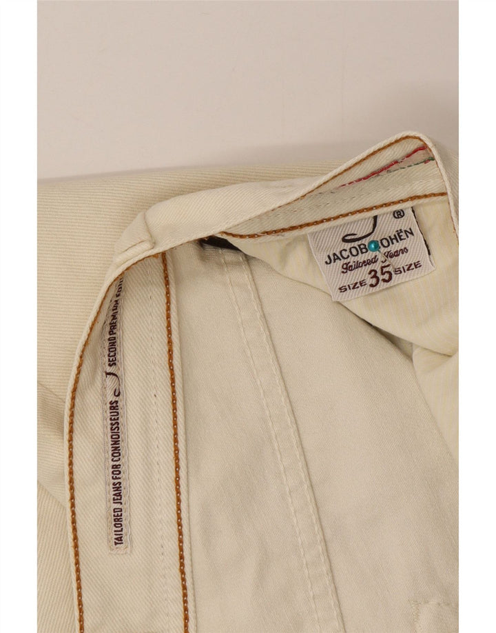 Jacob Cohen Herren Straight Jeans W35 L34 Beige Baumwolle