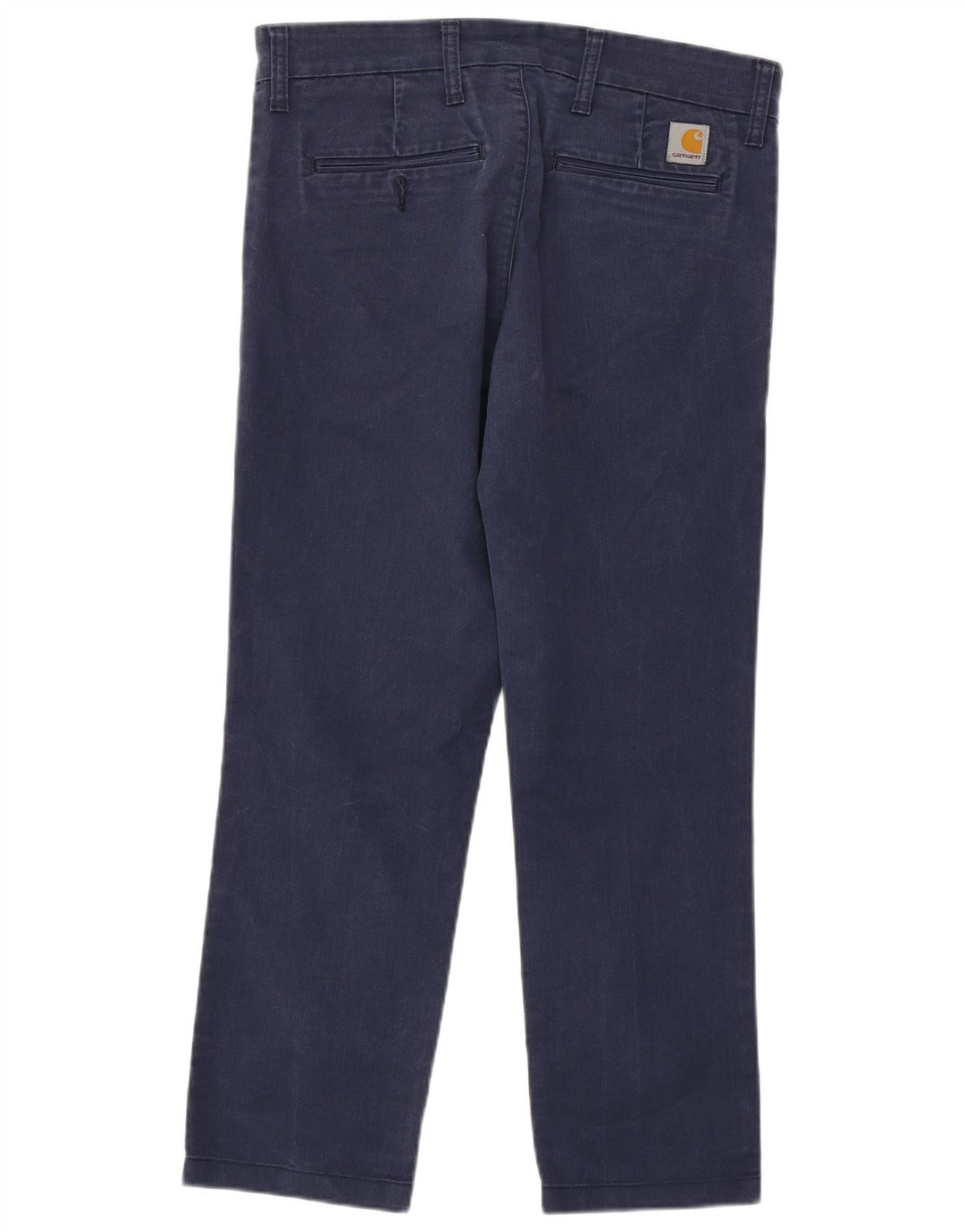 CARHARTT Damen Sid Straight Chino Hose W31 L26 Marineblaue Baumwolle
