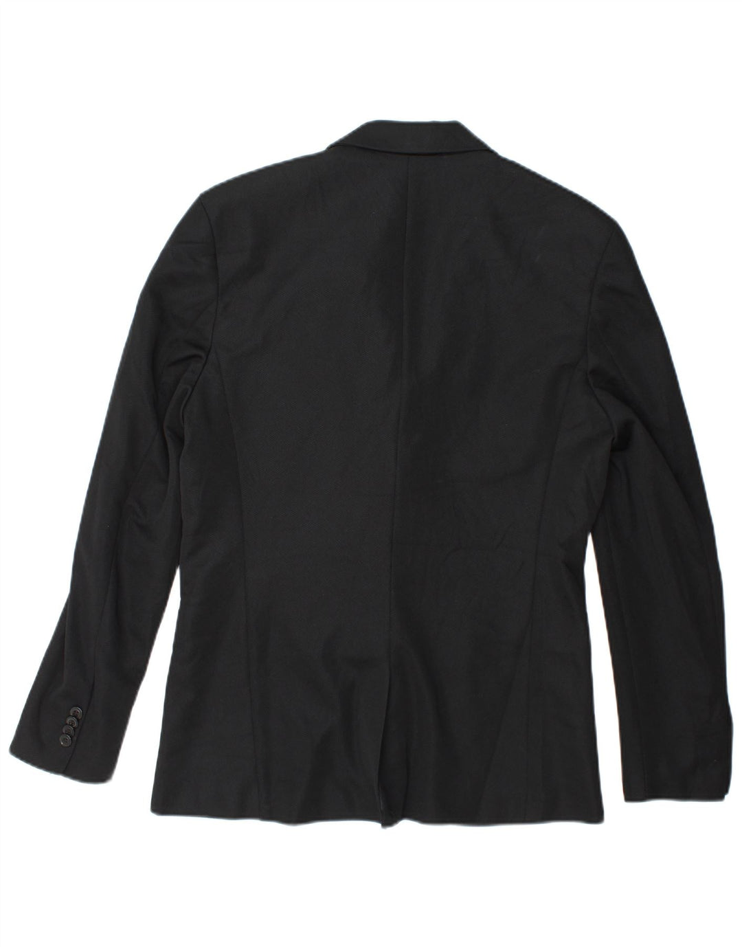 Zara Herren-Blazer mit 2 Knöpfen, UK 40, Größe L, Schwarz, Polyester
