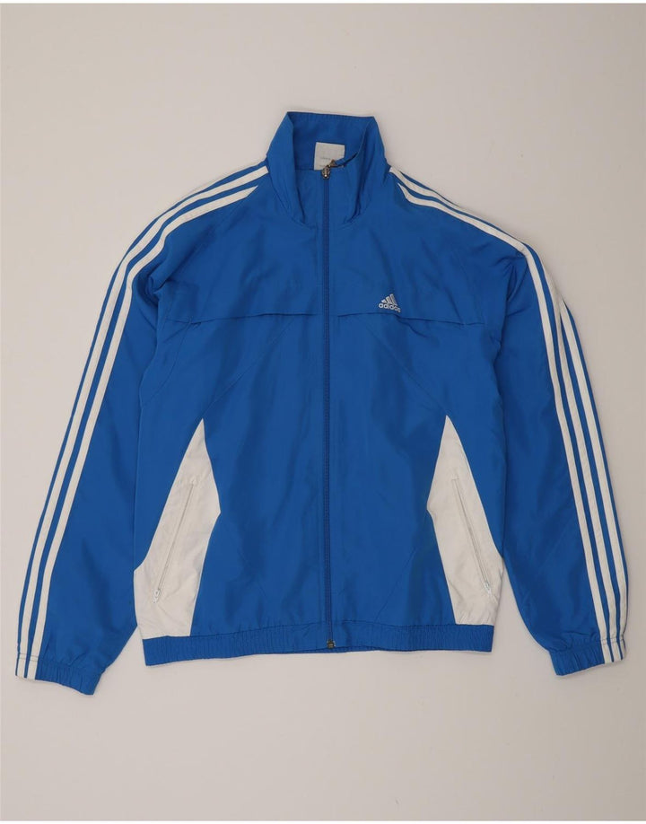 Adidas Herren Regenjacke UK 36/38 Small Blue Colourblock Polyester