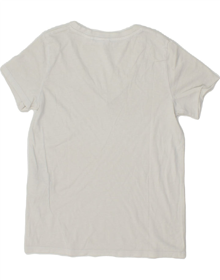 LEVI'S Womens T-Shirt Top UK 6 XS White Cotton Vintage Levi's and Second-Hand Levi's from Messina Hembry 