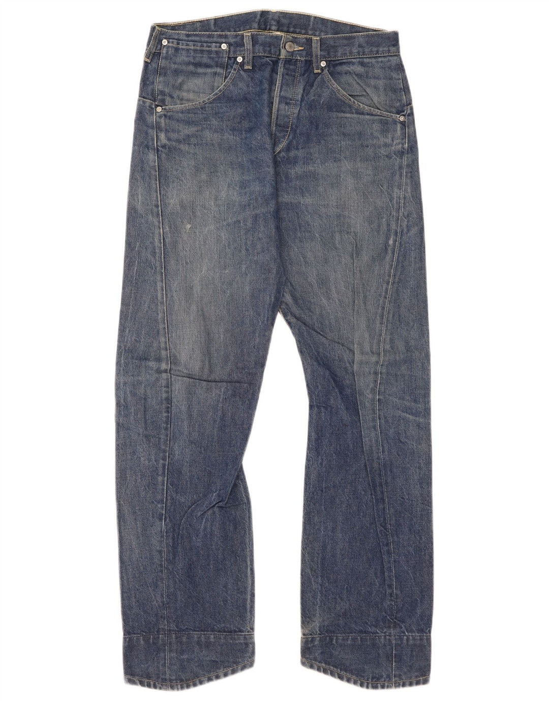 Levi's Herren Straight Jeans W33 L32 Blaue Baumwolle